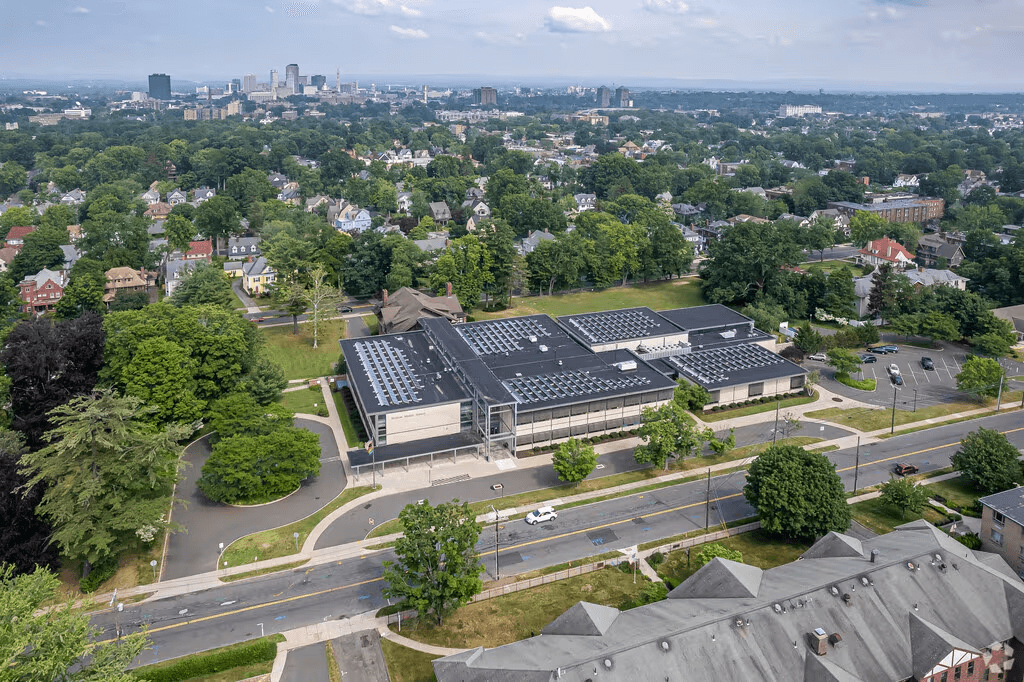 Bristow Middle School in West Hartford